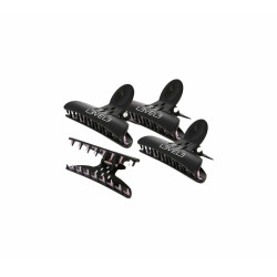 L3vel3 Set de 4 Pinzas Negras Mariposa
