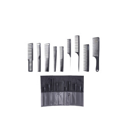 L3vel3 Set de 9 Peines Negro con Funda