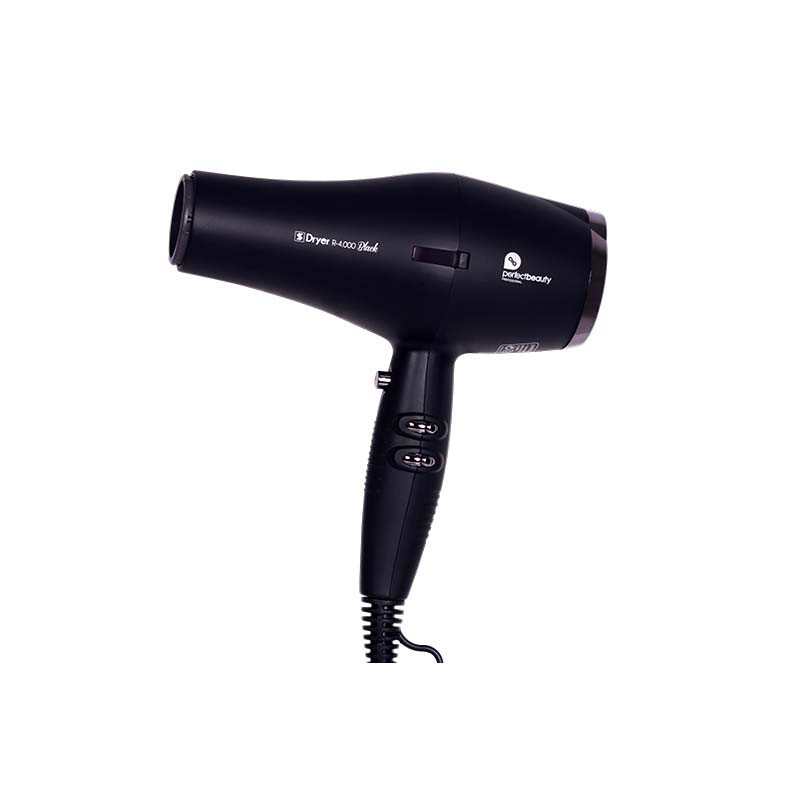 Perfect Beauty Secador Profesional con Iones Negativos Black R-4.000 Perfect Beauty Secador Profesional con Iones Negativos Black R-4.000