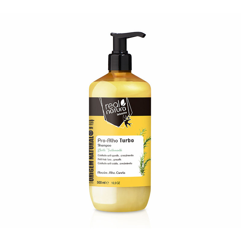 Real Natura Champô Sem Sal Puro Alho 500ml