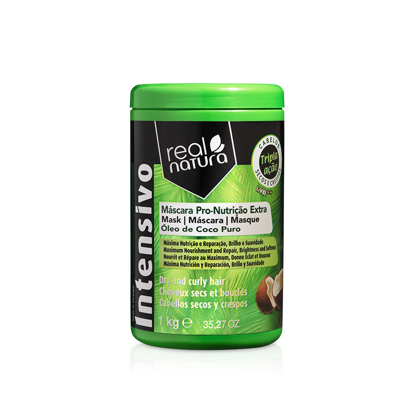 Real Natura Máscara Sem Sal Pro-Nutrição extra Coco 1kg