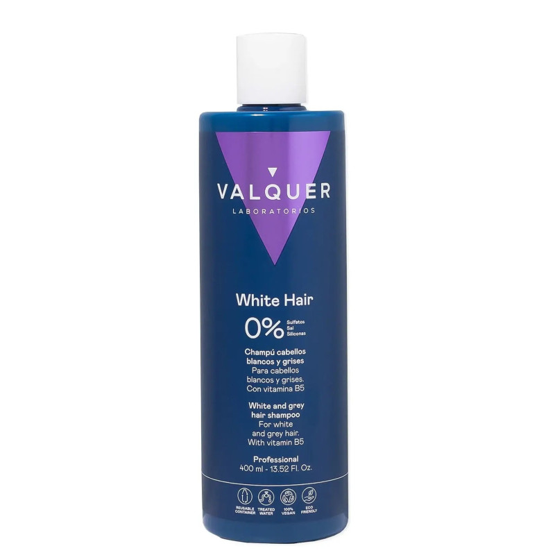 Valquer Champú Cabellos Blancos y Grises Zero (400ml)