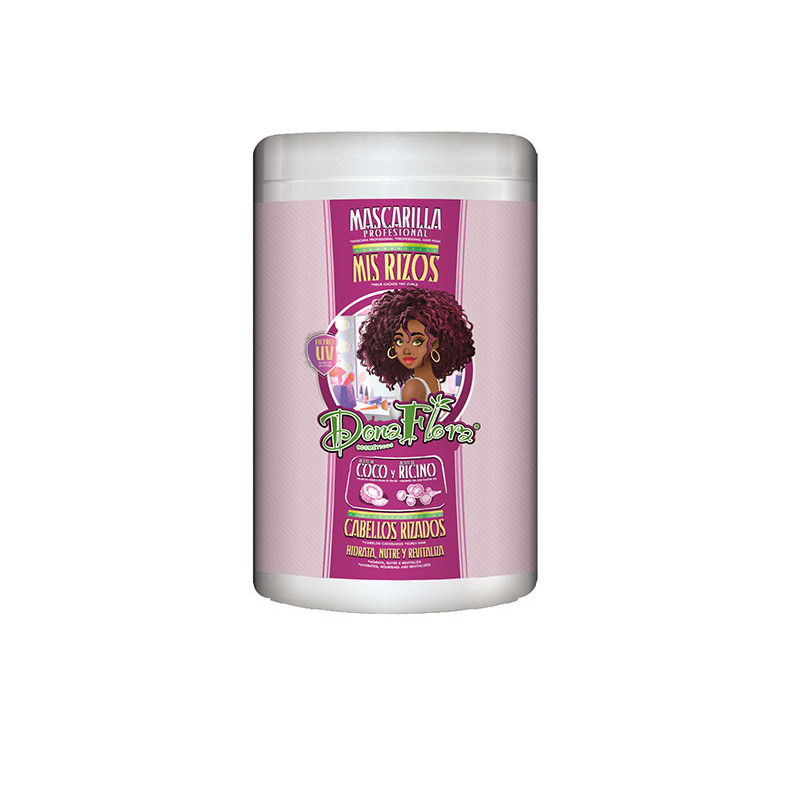 Dona Flora Mascarilla Cabellos Rizados, Mis Rizos  (1000ml)