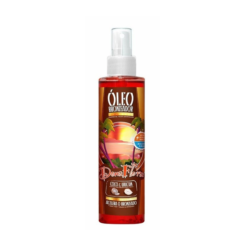 Dona Flora Aceite Bronceador de Coco y Urucum (200ml)