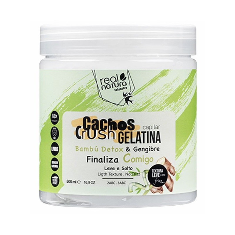 Real Natura Cachos Crush Gelatina Capilar Bambu & Gengibre (500ml)