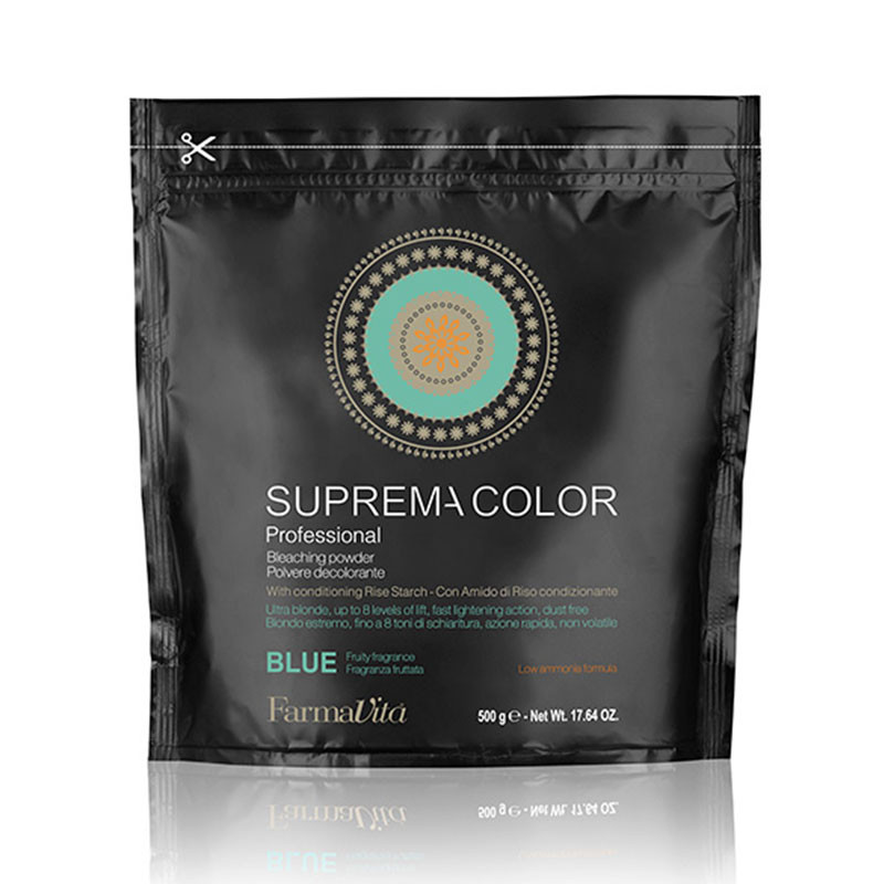 Farmavita Suprema Color Bleaching Powder Blue Alluminium Bag (500gr)