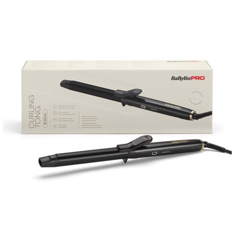 Babyliss Pro Tenacilla Black Oxide Alto Rendimiento 25mm