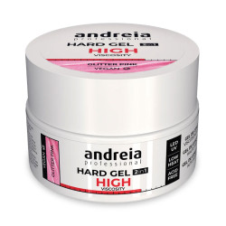 Andreia Gel Duro Alta Viscosidad Rosa Glitter (22grs)