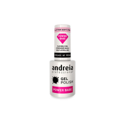 Andreia Base de Poder Glitter Rosa Suave (10,5ml)