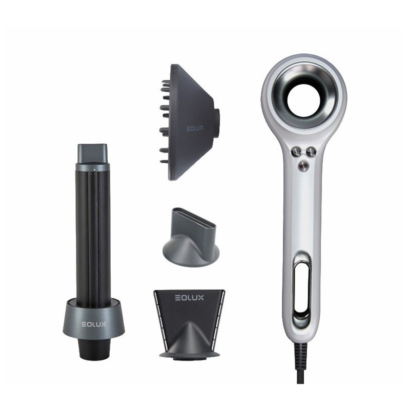 Eolux Secador Iónico Sin Escobillas Blanco Eolux 1500w Set (EX02WHT Plus)