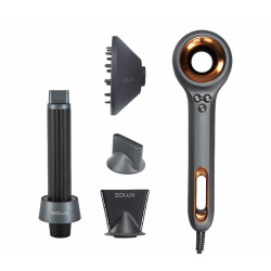 Eolux Secador Iónico Brushless Negro Eolux 1500w Set (EX02BLKPLUS)