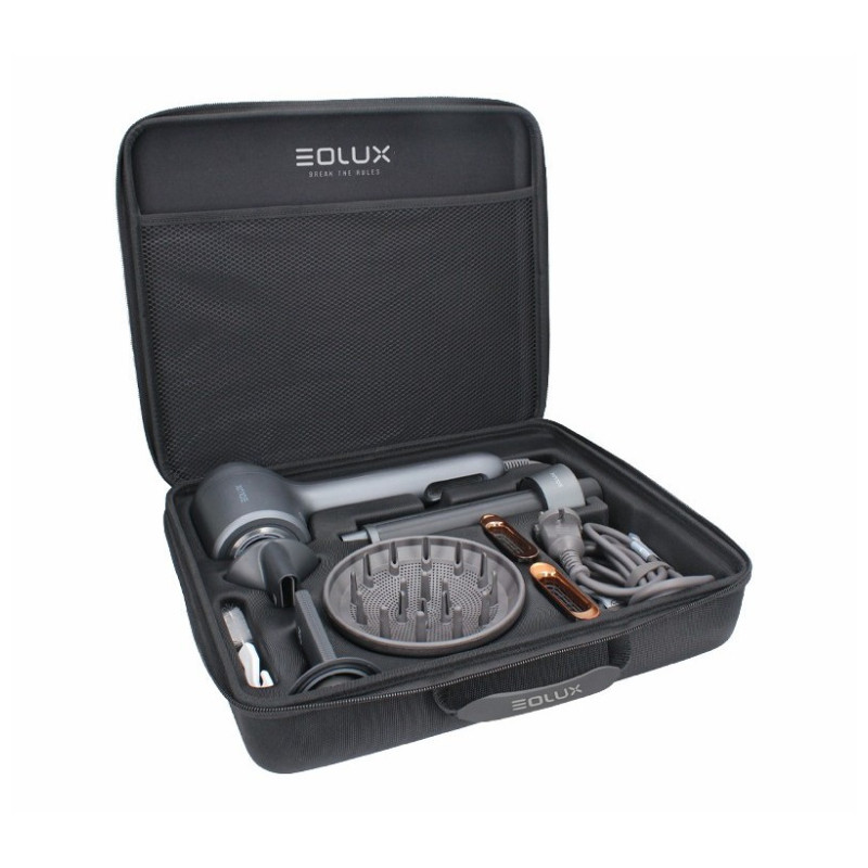Eolux Secador Iónico Brushless Negro Eolux Profesional Set (EX04BLK Plus)