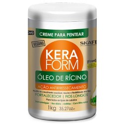 Skafe Keraform Crema de Peinar Aceite de Ricino Vegana (1Kg)